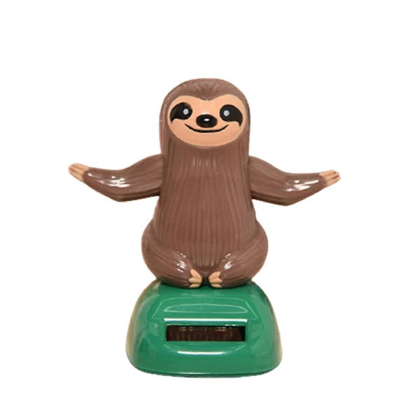 Sloth Dansende Figur Legetøj Bildekoration