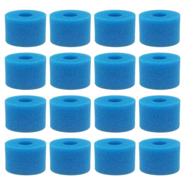 CASA 16 stk. for Pure Spa Gjenbrukbar Vaskbar Skum Boblebad Filterpatron S1 Type