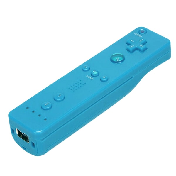 Langaton kaukosäädin liikeanturilla käsikäyttöinen peliohjain Wii:lle Wii U Wiimote-konsolilisävaruste - WELLNGS Light blue