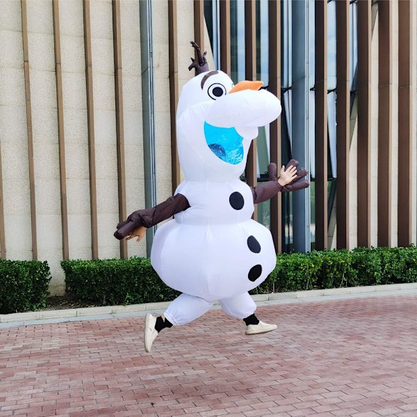 Longteng Olaf -asu, aikuisten puhallettava asu, miesten naamiaisasu, Halloween-puhallettava asu, cosplay-juhlat