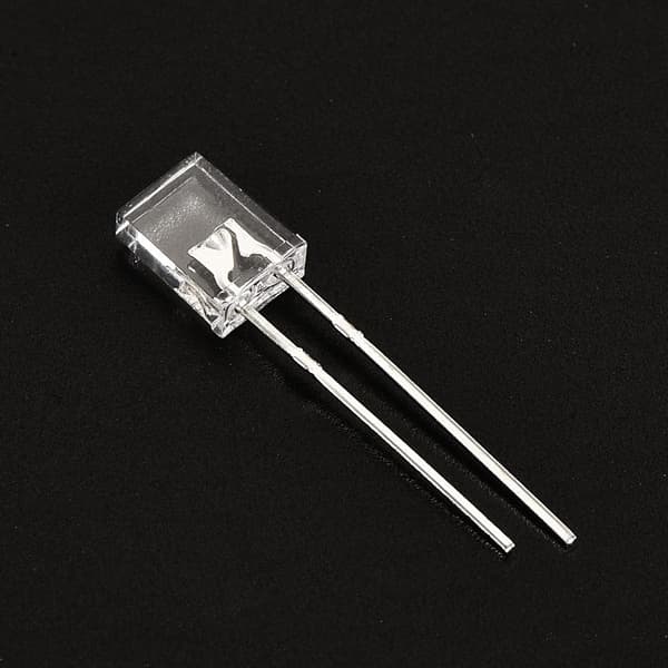 2x5x7mm x LED-lampe, 150 stk rektangulær lyssterk klar lysdiode for elektronisk komponentindikator, rød