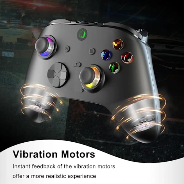 2025 Seneste Model Kablet Spilcontroller til X-BOX-1/One og PC, Understøtter RGB LED, Turbo, Programmerbar Knap, 3,5 mm Stik, Vibration, USB Ga