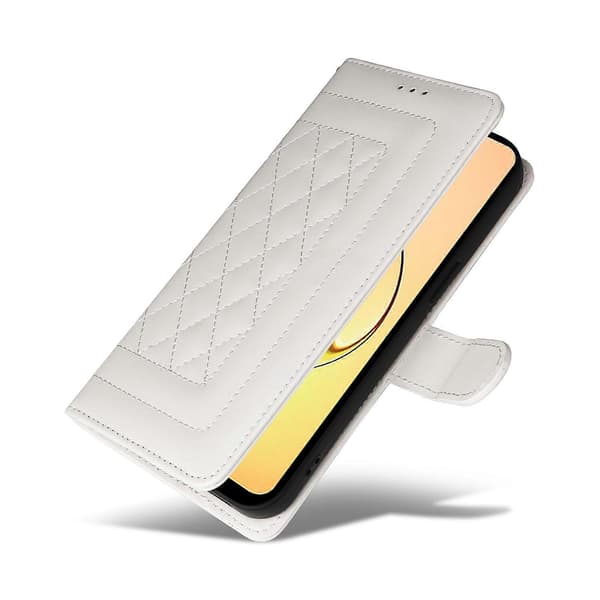 Flipfodral i lær for Realme 10 4G Hvit White