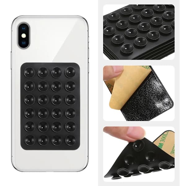 Pieces Octobuddy Silikon Telefon Sugekopptilbehør Multifunksjonell Bil Koppholder Knott