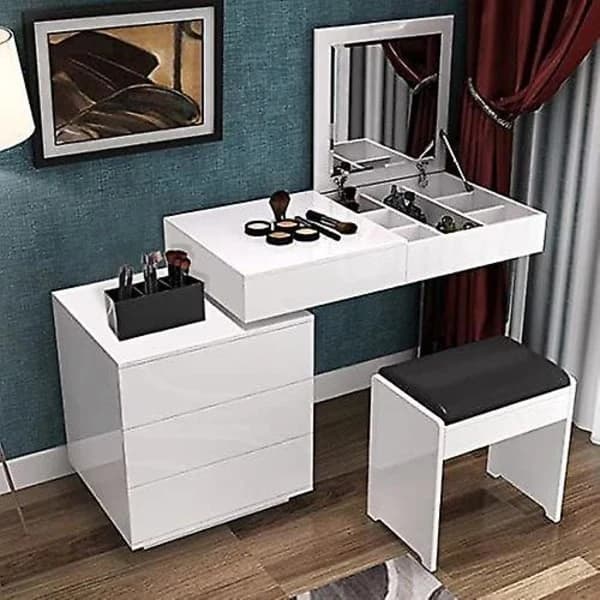 Makeupbørsteholder Organizer - 3 Rum Akryl Kosmetikbørster Opbevaring