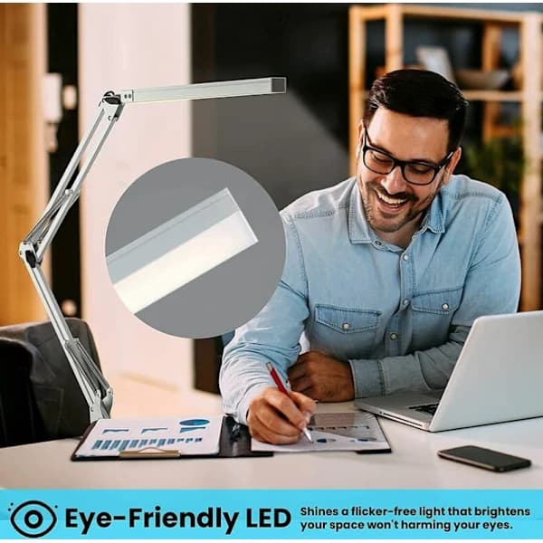 LED Skrivebordslampe Sammenleggbar Arkitekt Skrivebordslampe