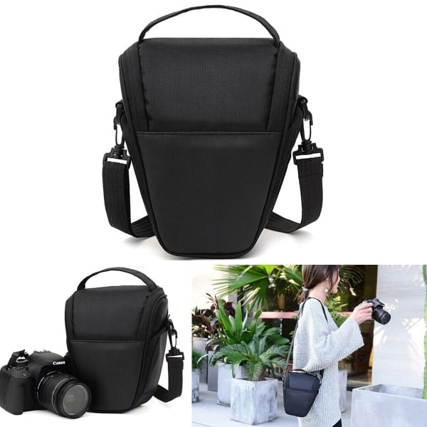 Vanntett Digitalkamera Veske SLR DSLR for Nikon for Canon Svart
