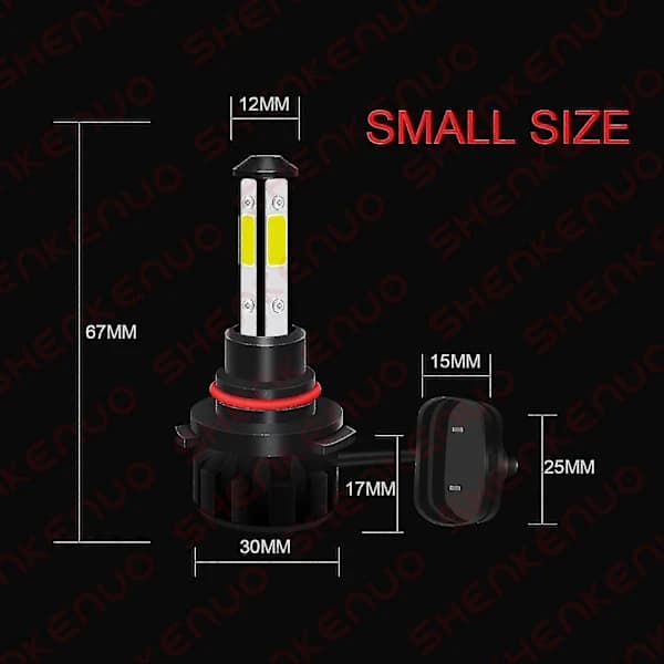LED-frontlykter og tåkelys for Chevy Avalanche 2007-2013, 6000K, 6-pakning, Shenkenuo
