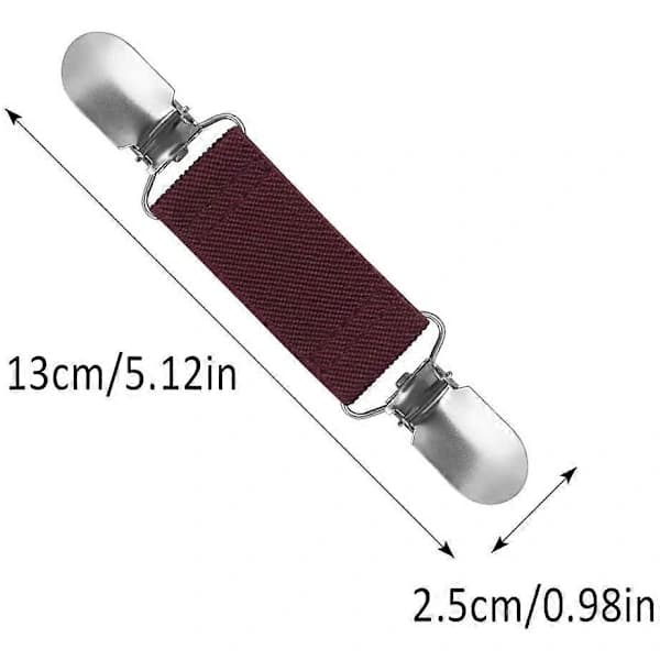 4 stk. genserklips, genserkoftklips, elastisk klips unisex enkel