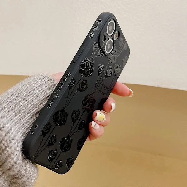 Magisk TPU-skal med sidemønster til iPhone 14 Pro