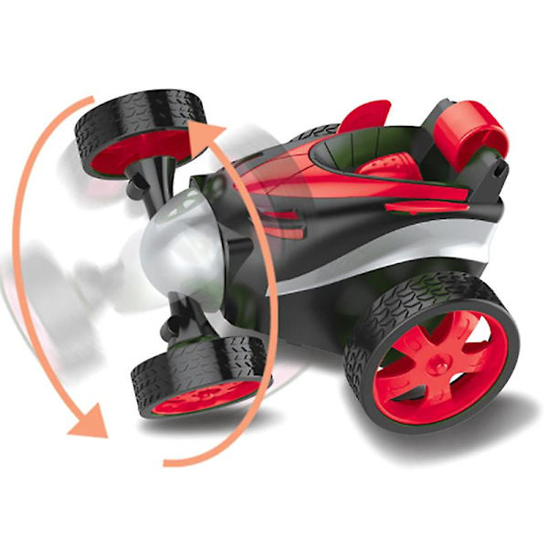 Lasten RC-auto, temppukilpa-auto, kaksipuolinen pyörivä kippiauto GREEN
