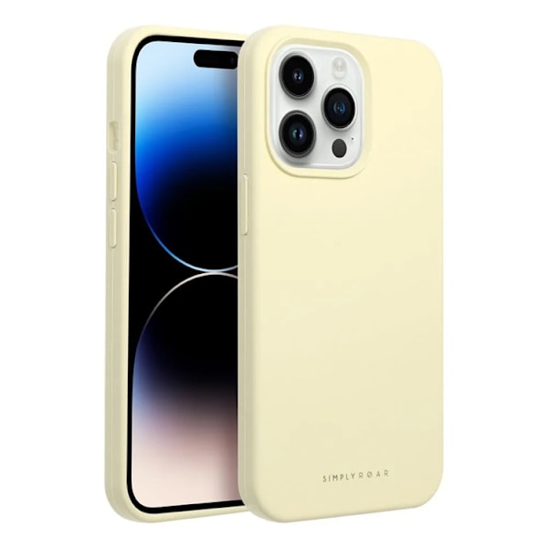 Roar iPhone 13 Pro Max Mobilskall Roar Cloud Skin - Lys Gul 50