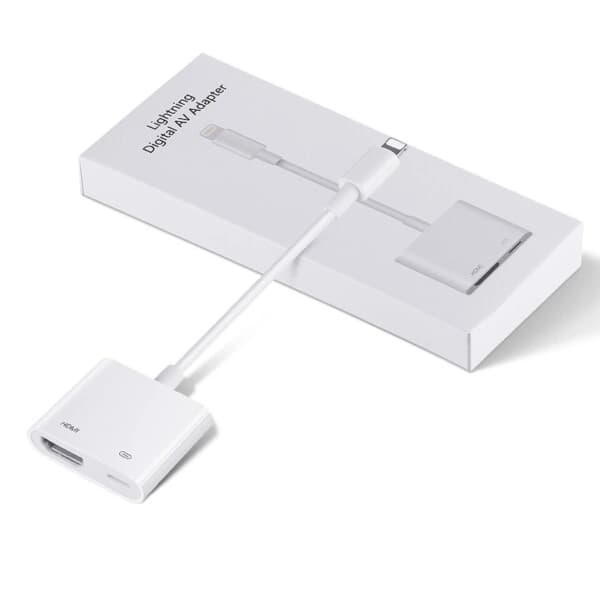 Digital AV-adapter Konverter til iPhone iPad til TV Samme Skærm til Lightning HDMI-kabel