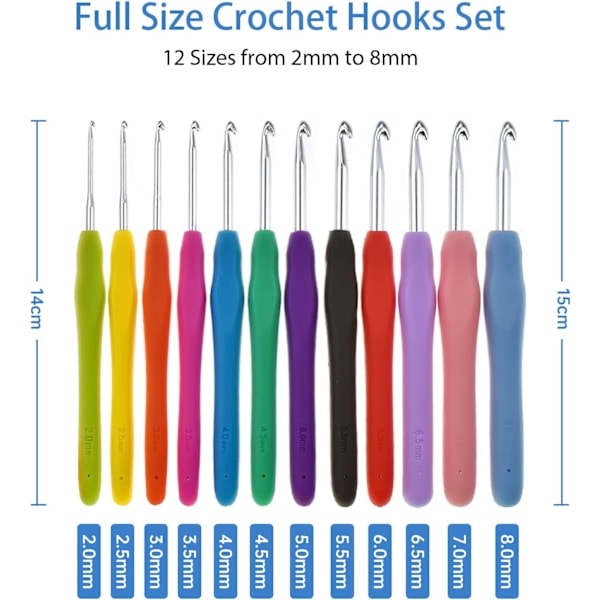 12-pack virknålsset i full storlek