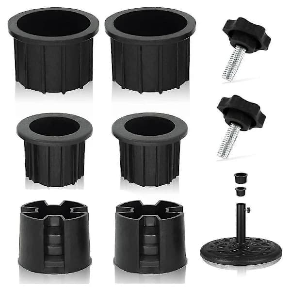 [CA] 8 stk. Paraplybase Stativ Hul Ring Prop Cover og Hætte Terrasse Paraplystativ Stativ Base Stabilisator