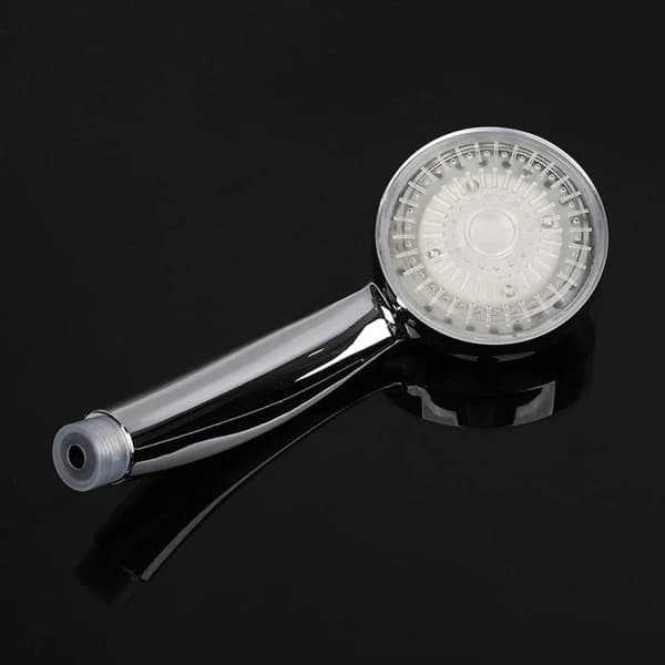 CQBB LED-brusehoved, brusehoved, let brusehoved, farvebrusehoved, LED-håndbruser, 7 farver Auto Change, Universal, Krom