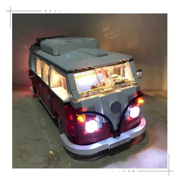 1354PCS Volkswagen T1 Camper Klodser Van Bilmodel Byggesæt High-Techc Idéer Bus Kompatibel Teknisk 10220 Legetøj Børnegave Z241026.Ca