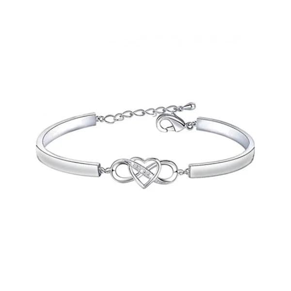 [DA] Svärdotter-armbånd: Uendelighedskærligheds-hjerte armbånd til svärdotter