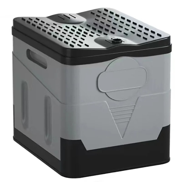 Kannettava kokoontaitettava wc retkeilyyn ulkokäymälä aikuisille Kansi Design Istuin WC auto piknik Järjestäjä ja säilytys_CA dark grey