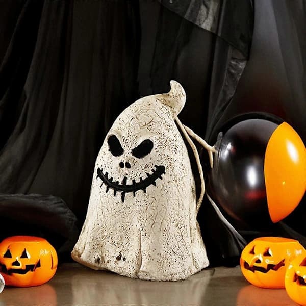 Spøklik Græskar Resin Figur Ornament til Halloween