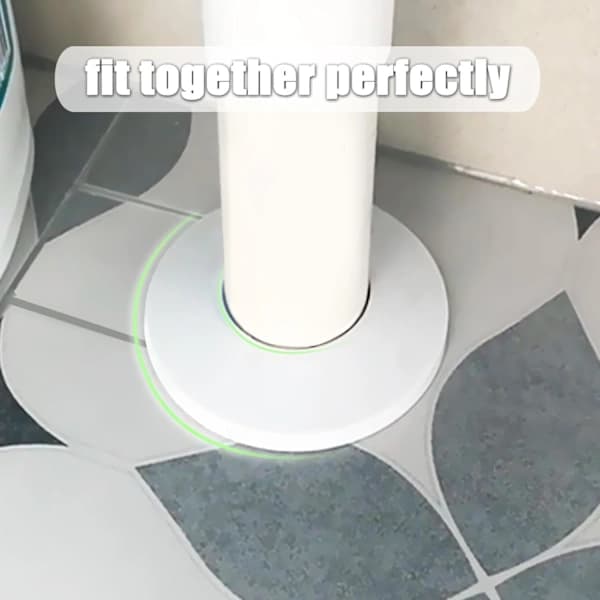20-delars Radiatorrör Rosett Kit med 20 mm Skydd i Vitt