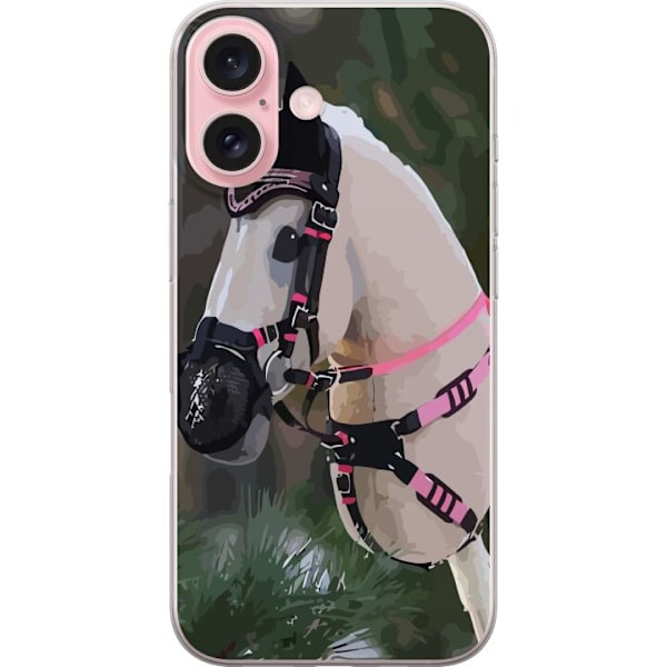 Apple iPhone 16 Transparent Skal med Hest Transparent iphone16