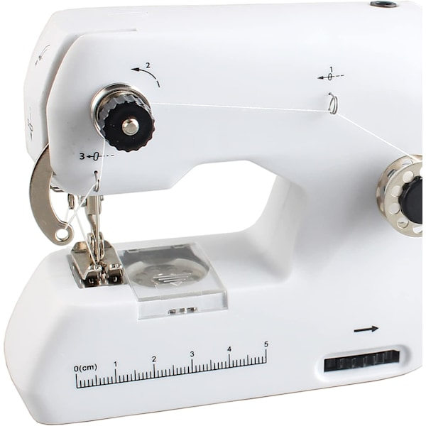 Bærbar håndsymaskine med dobbelttrådslås, 24 cm (9,4 tommer) - (JS)