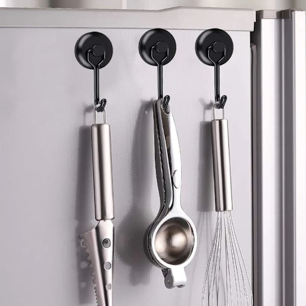 Stark magnetisk krog 14 kg 20D magnetisk køleskabs-krog sort