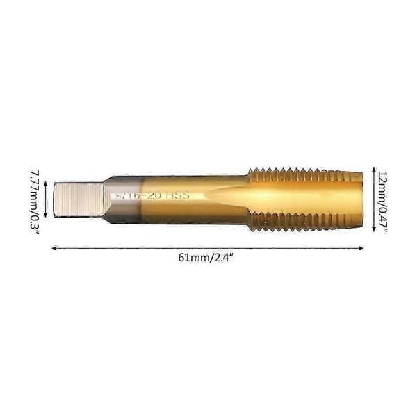 Right and Left Hand Thread Tap HSS 9/16 -20 HSS for Bicycle Crank Repair s202412121215