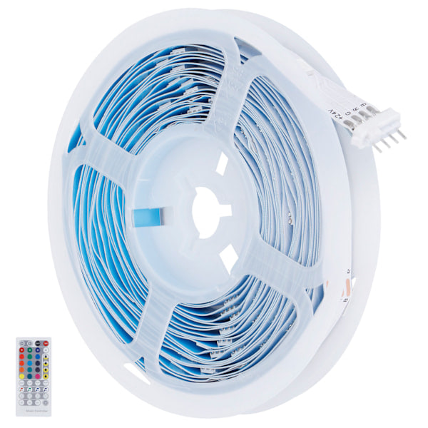 100LED Stripelys 5m Intelligent WiFi Musikk Fargeskiftende Lys med Fjernkontroll UK-kontakt 100‑240V
