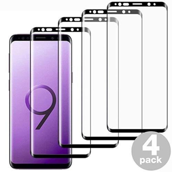 4 stk Heldekkende Herdet glass til din Samsung S9 Plus