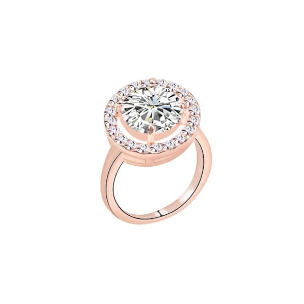 Zirkon Smykkesæt Øreringe Ring Armbånd Halskæde Fire Dele
