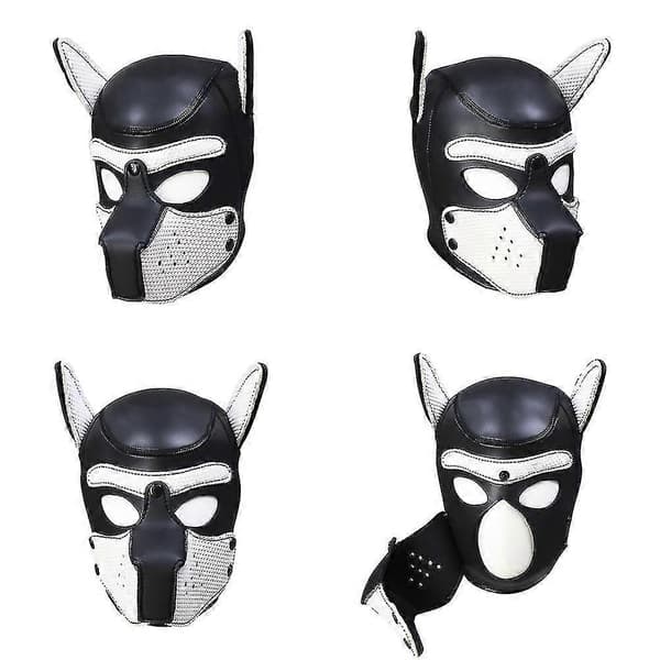 Rollespill Hundemaske Helhode med Maske #hvit