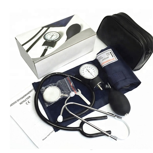 Blood Pressure Monitor Medical Stethoscope Accurate Measurement Professional Manual Cuff Sphygmomanometer