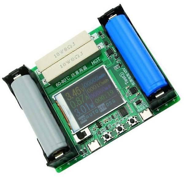 CASA 18650 Lithium Batteri Kapacitetsmodul Måling Intern Modstandstester LCD Digital Display Ca