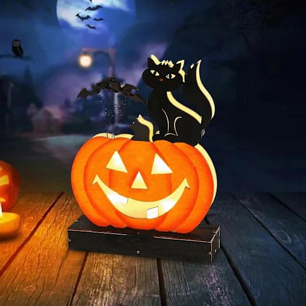 Græskarpynt til Halloweenfestdekoration