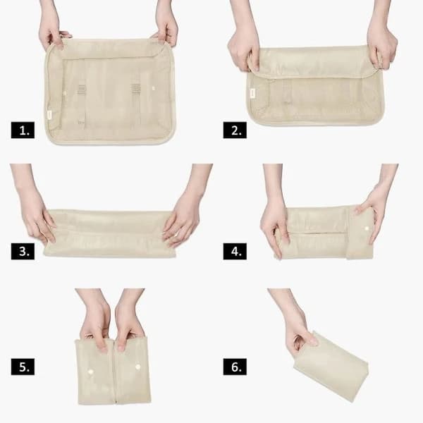 Packningskuber Resväska Packningsorganisatörer Necessär Set (7 st)