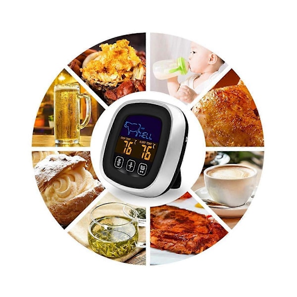 CASA BBQ Matlaging Mat Termometer Digital BBQ Ovn Kjøtt Matlaging Grill Termometer med Timer Temperatur