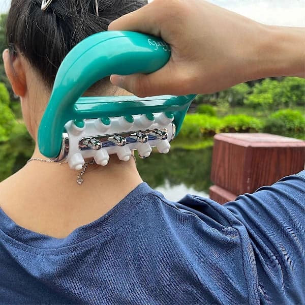 Mini Grøn Selvmassage Roller til Cellulite Reduktion og Muskelafslapning