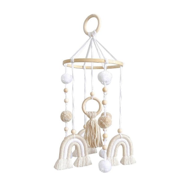 CASA Boho Regnbåge Macrame Tapestry Hänge Rum Bakgrund Väggkonst Heminredning Väggbonad Handgjord