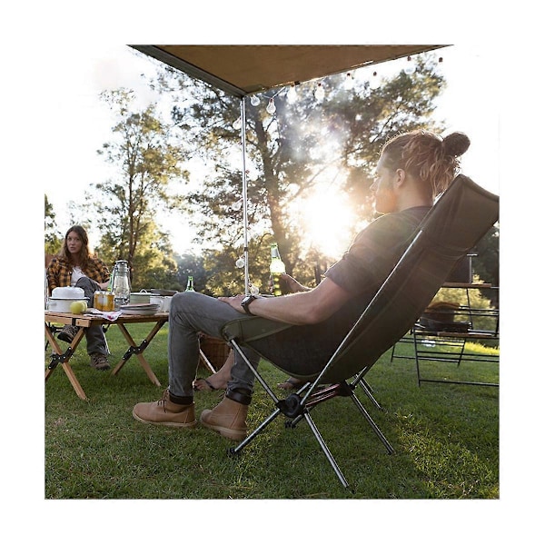 CASA Utomhus Hopfällbar Portabel Camping Fiske Månstol Lämplig för YL08/YL09/YL10 Stol Fotskydd Ch