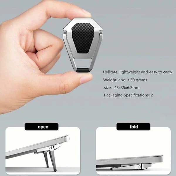 Foldable Metal Laptop Stand, Suitable for Most Laptops and Keyboards
