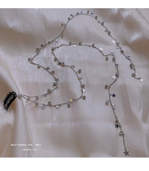 2-delt Prinsesse Elegant Flash Diamant Hårkjede Hårfletting Hodeplagg Net Rød Hot Premium Hestehale