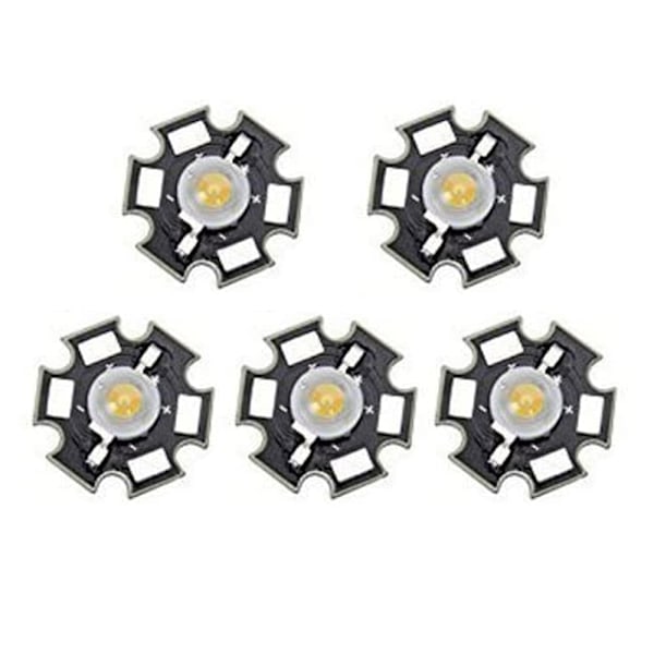 5-pack 3W varmvita LED-lampor med hög effekt [klass—ca