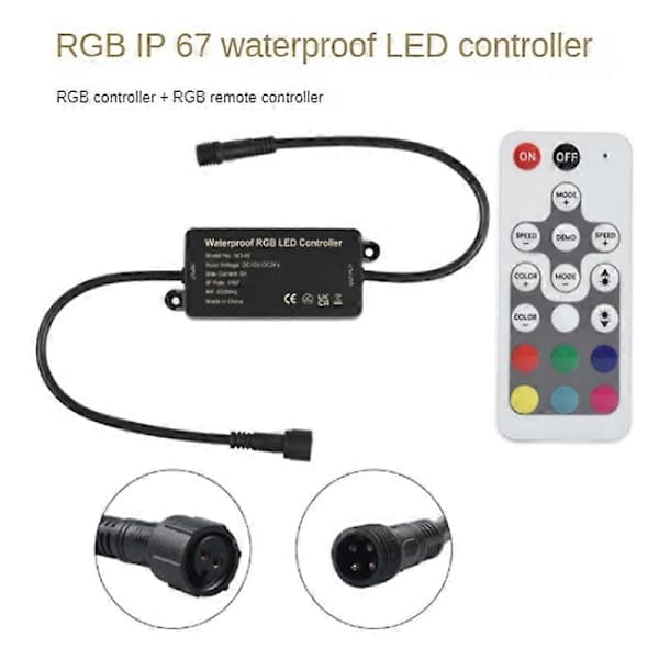 RGB LED Kontroller Dimmer LED Kontroller, RGB Farge LED Lampe