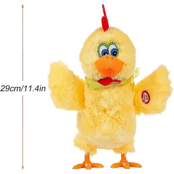 Galen Plysjkylling Legger Egg Lyd Musikk