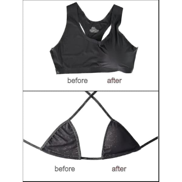3 par BH-puter Bikinitopp-puter BH-innlegg Push-up Pad, triangelform