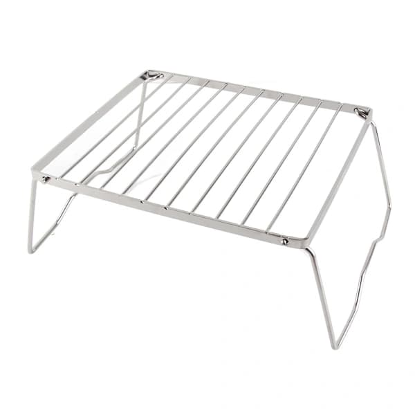 Bærbar sammenklappelig minigrill, udendørs BBQ-grill i rustfrit stål og aluminiumslegering til camping, picnic, backpacking