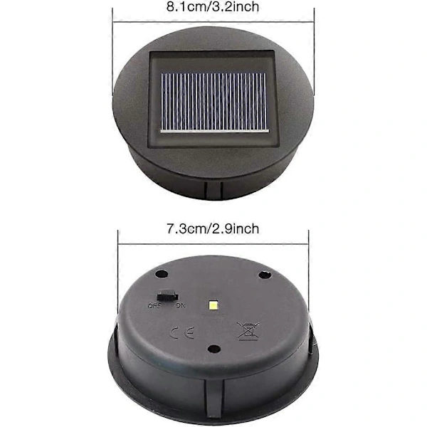 Solcelle Udskiftningslamper 4-pak med LED-lys