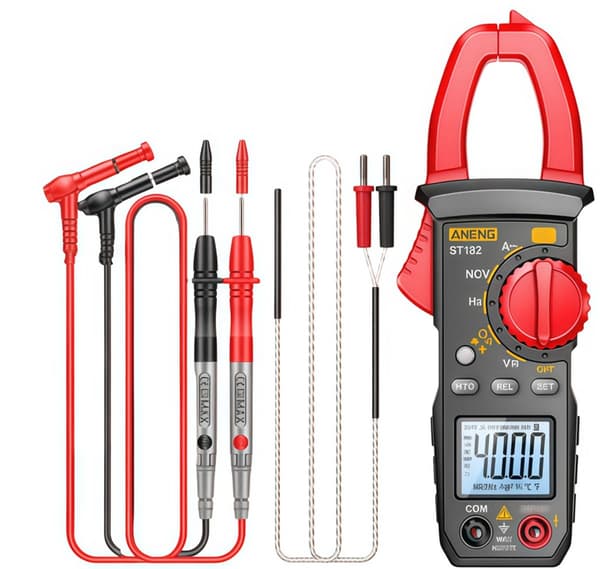 Digitalt tangamperemeter, 4000 tællinger AC 400A Auto-Ranging Multimeter med NCV, baggrundsbelyst display til elektrikere og biltest